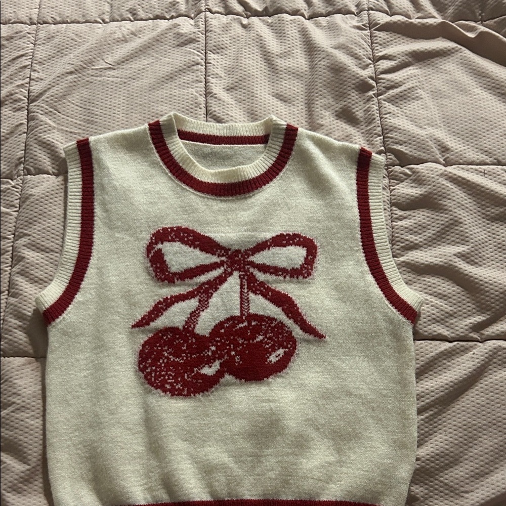 Cherry Women's Sleevless Sweater - image 6